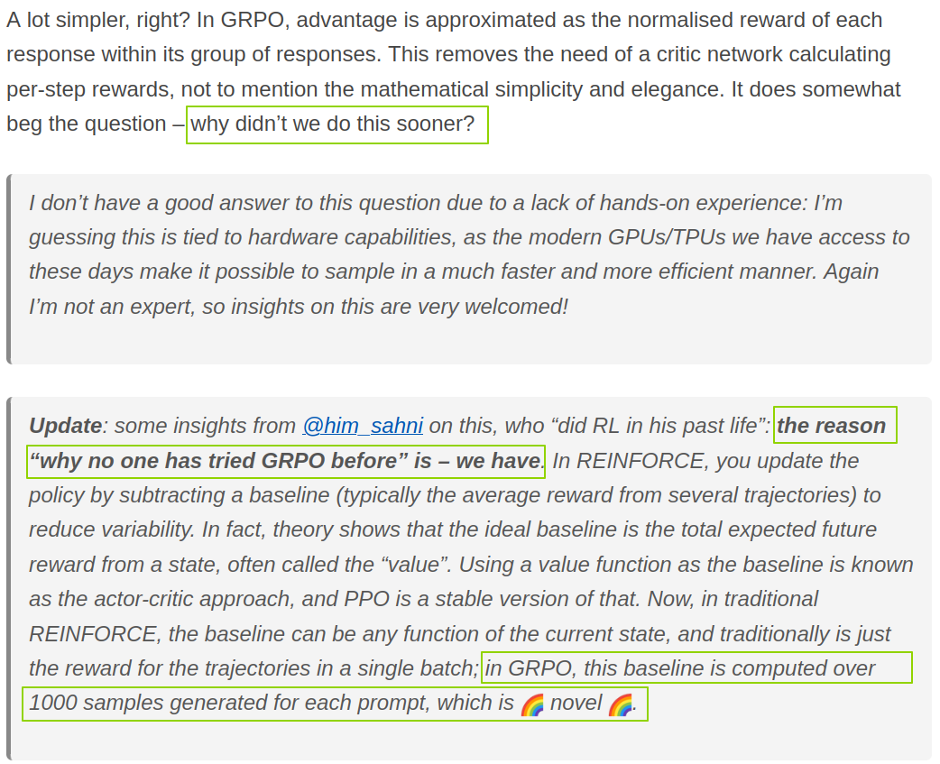 GRPO baseline illustration